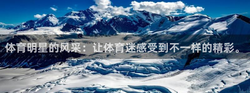 体育明星的风采：让体育迷感受到不一样的精彩。