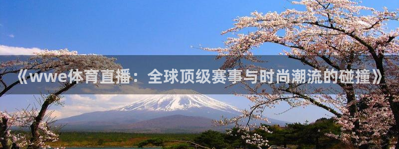 《wwe体育直播：全球顶级赛事与时尚潮流的碰撞》