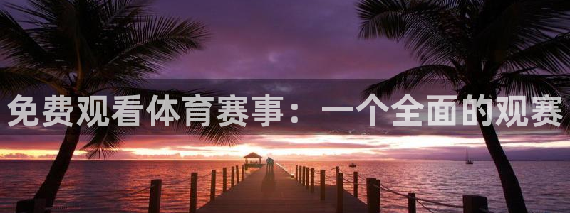 免费观看体育赛事：一个全面的观赛